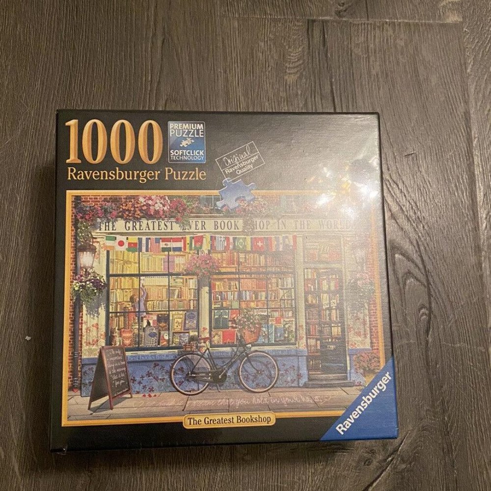 Ravensburger The Greatest Bookshop 1000 Piece Jigsaw Puzzle 27x20 No. 80 123
